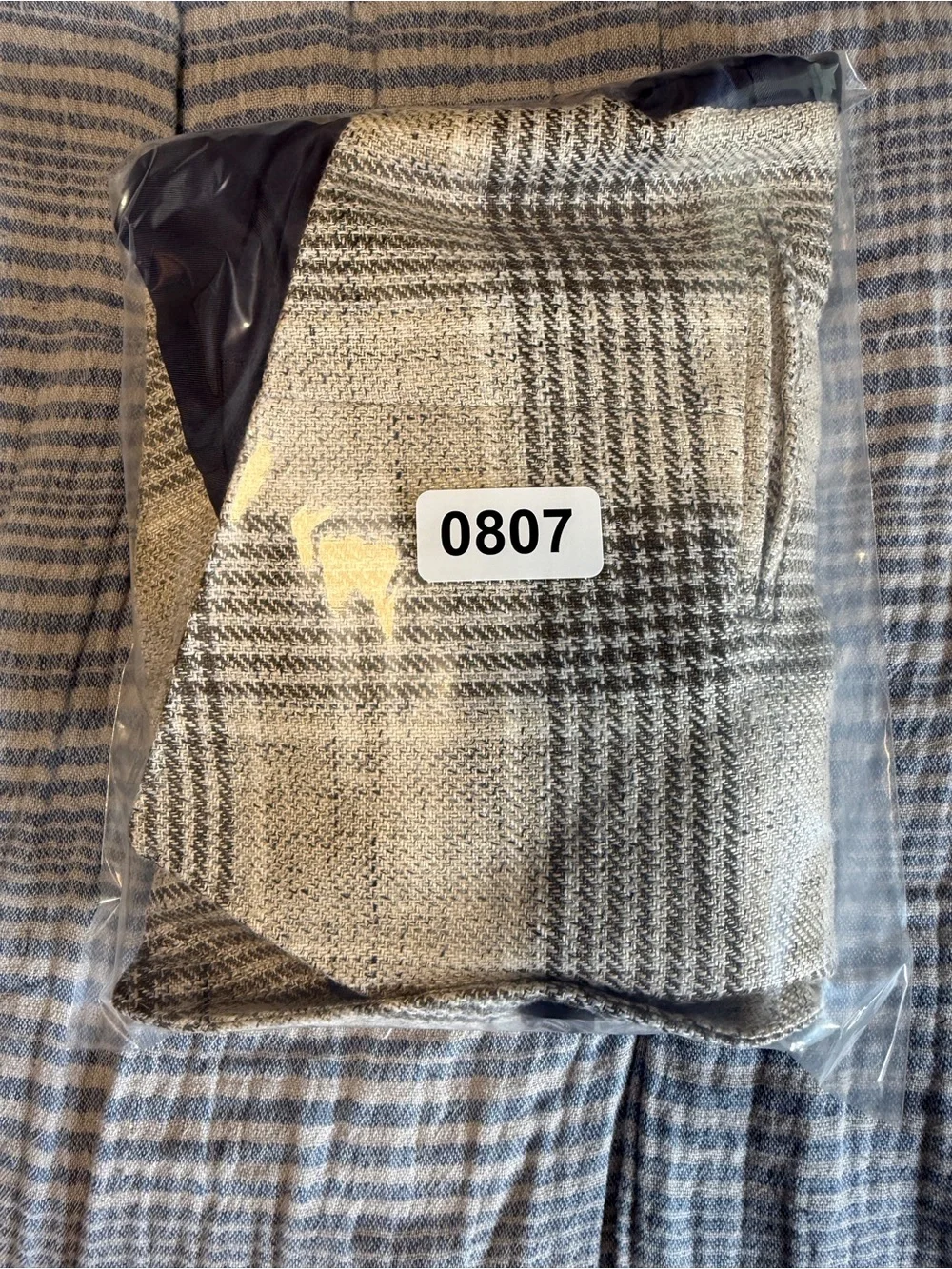 Suitsupply Waistcoat Italian Linen Plaid Suit Vest Gray Beige Men's Formal 44R
